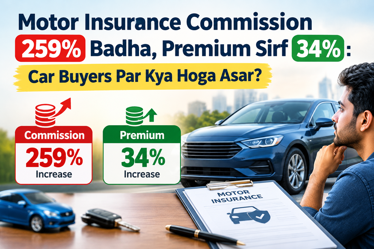 Motor Insurance Commission 259% Badha, Premium Sirf 34%: Car Buyers Par Kya Hoga Asar?