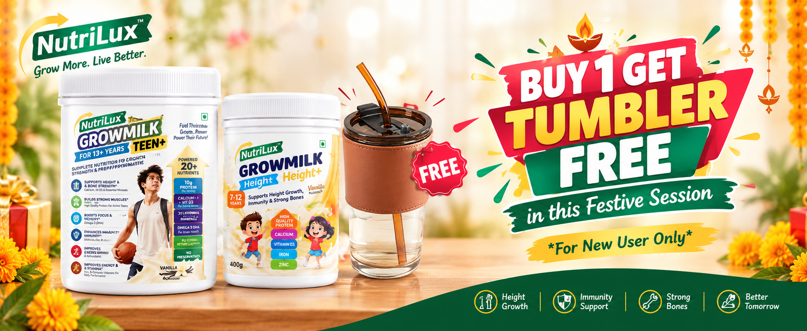 NutriLux Festive Tumbler Promotion